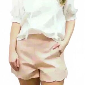 Bishop + Young Scalloped Edge Shorts In Divine Size Medium New Without Tags!